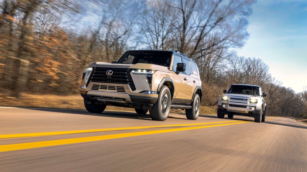 001 2024 Lexus GX550h Overtrail vs 2023 Land Rover Defender 110SE
