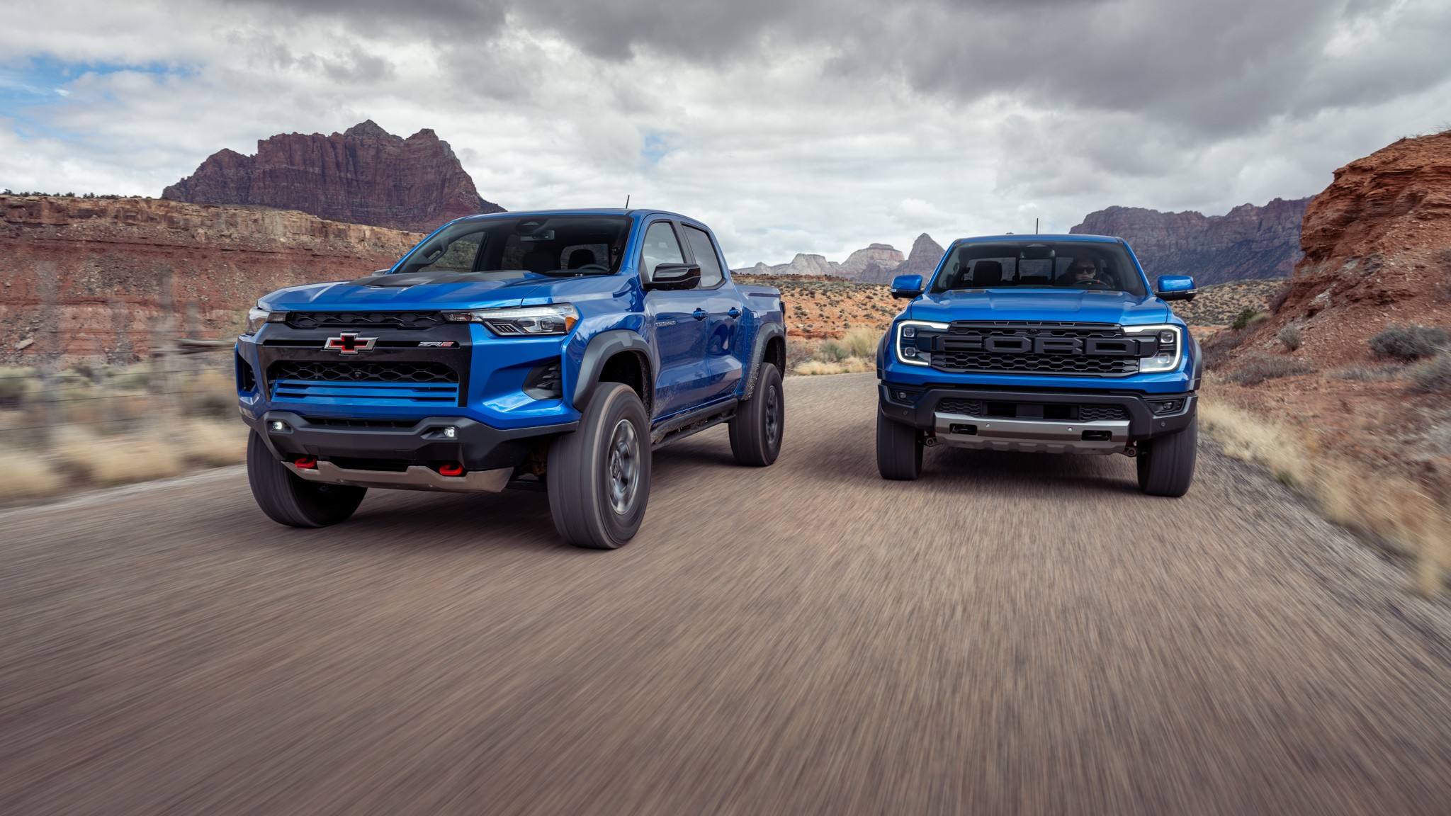 004 2024 Chevy Colorado ZR2 vs Ford Ranger Raptor Motion