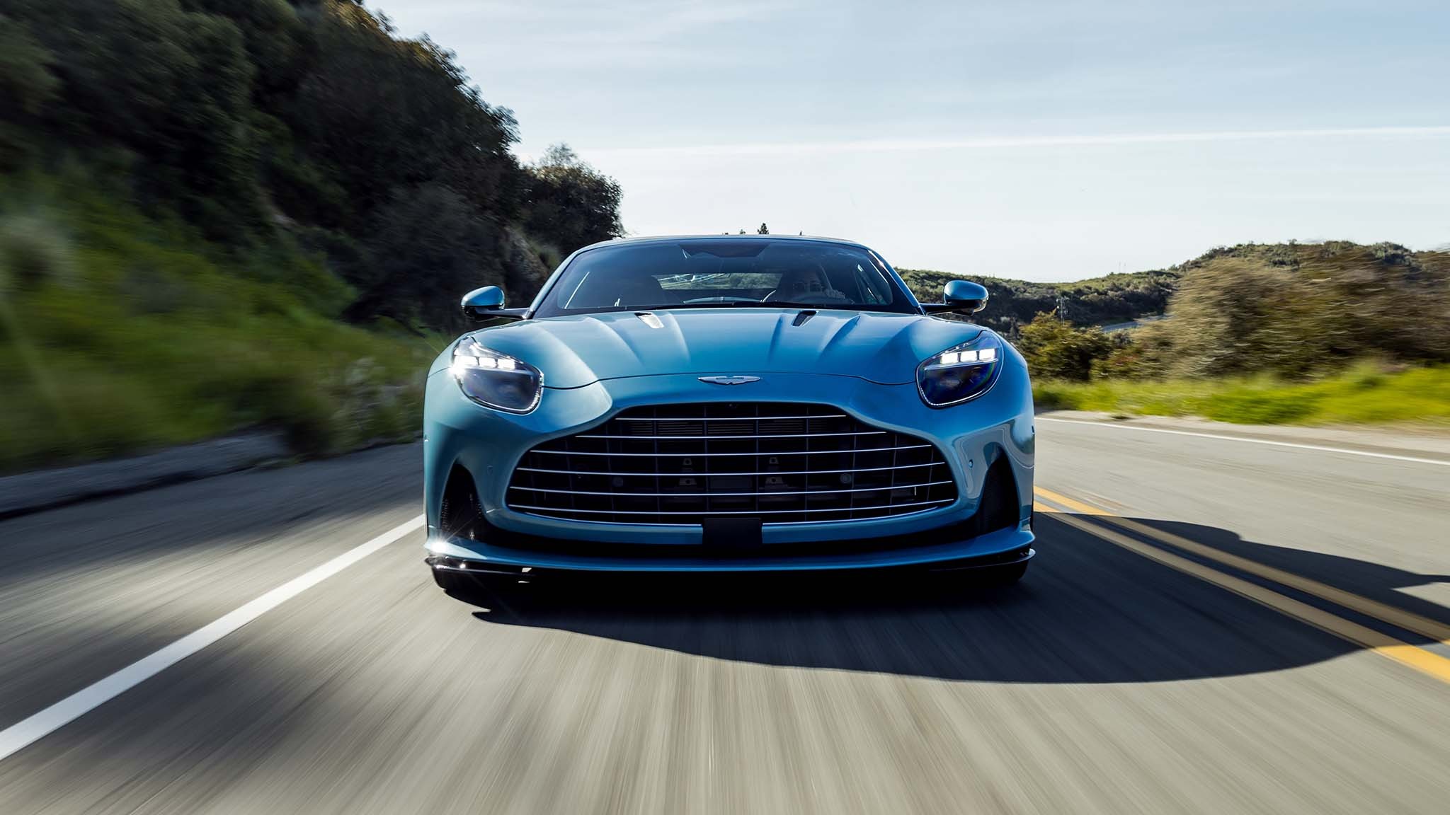 001 2024 aston martin db12 volante first drive front view