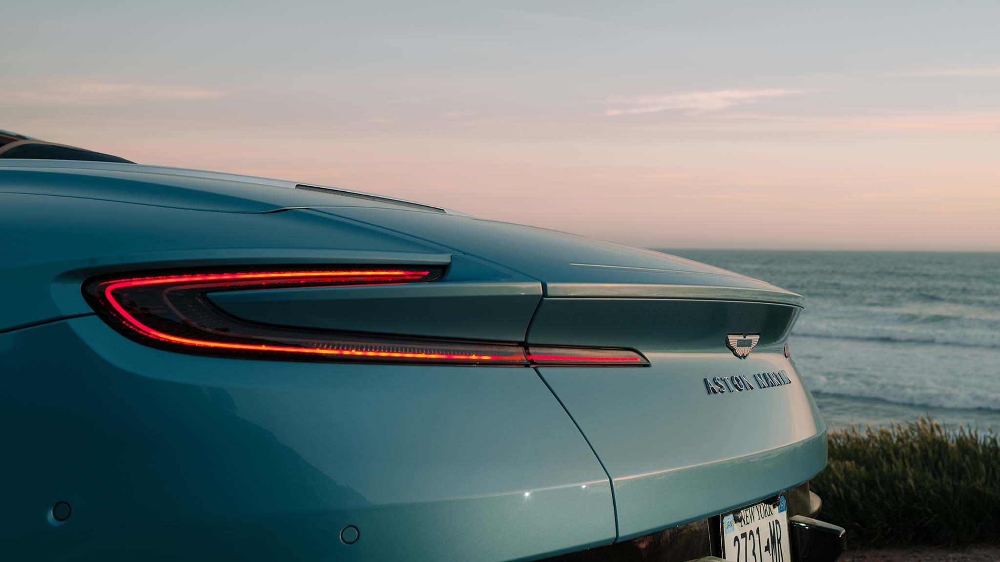 022 2024 aston martin db12 volante first drive tailight