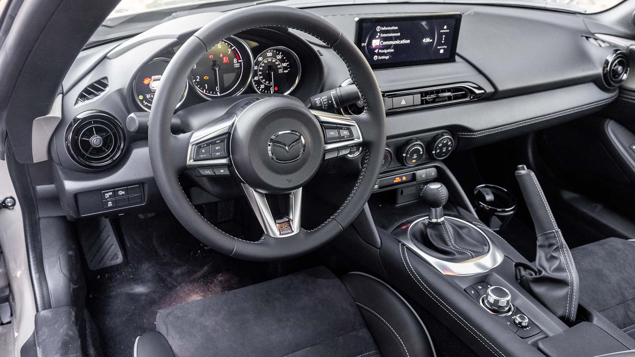 014 2024 mazda miata first drive interior