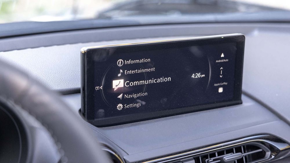 019 2024 mazda miata first drive infotainment screen