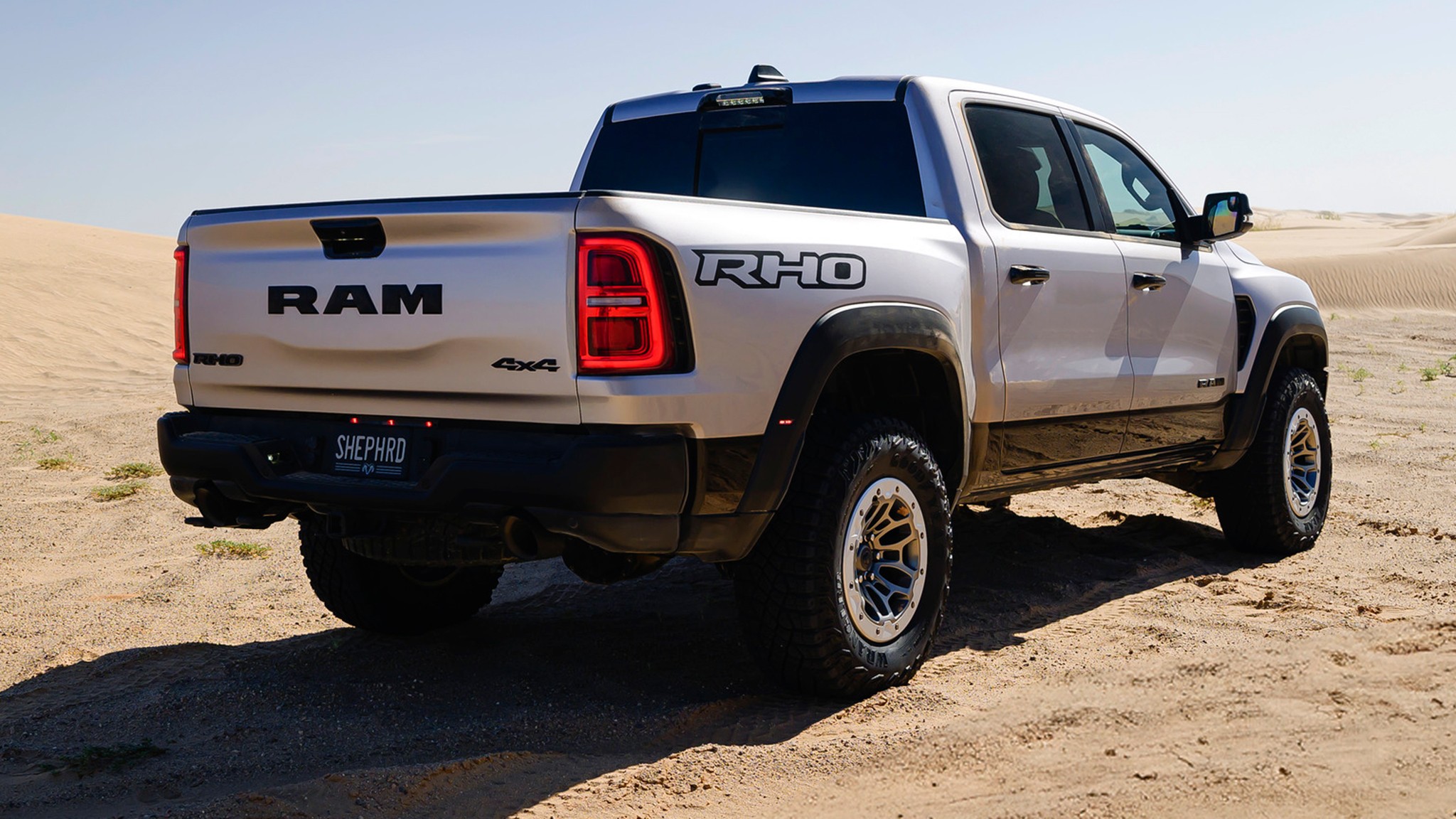2025 ram rho first look rear three quarter static