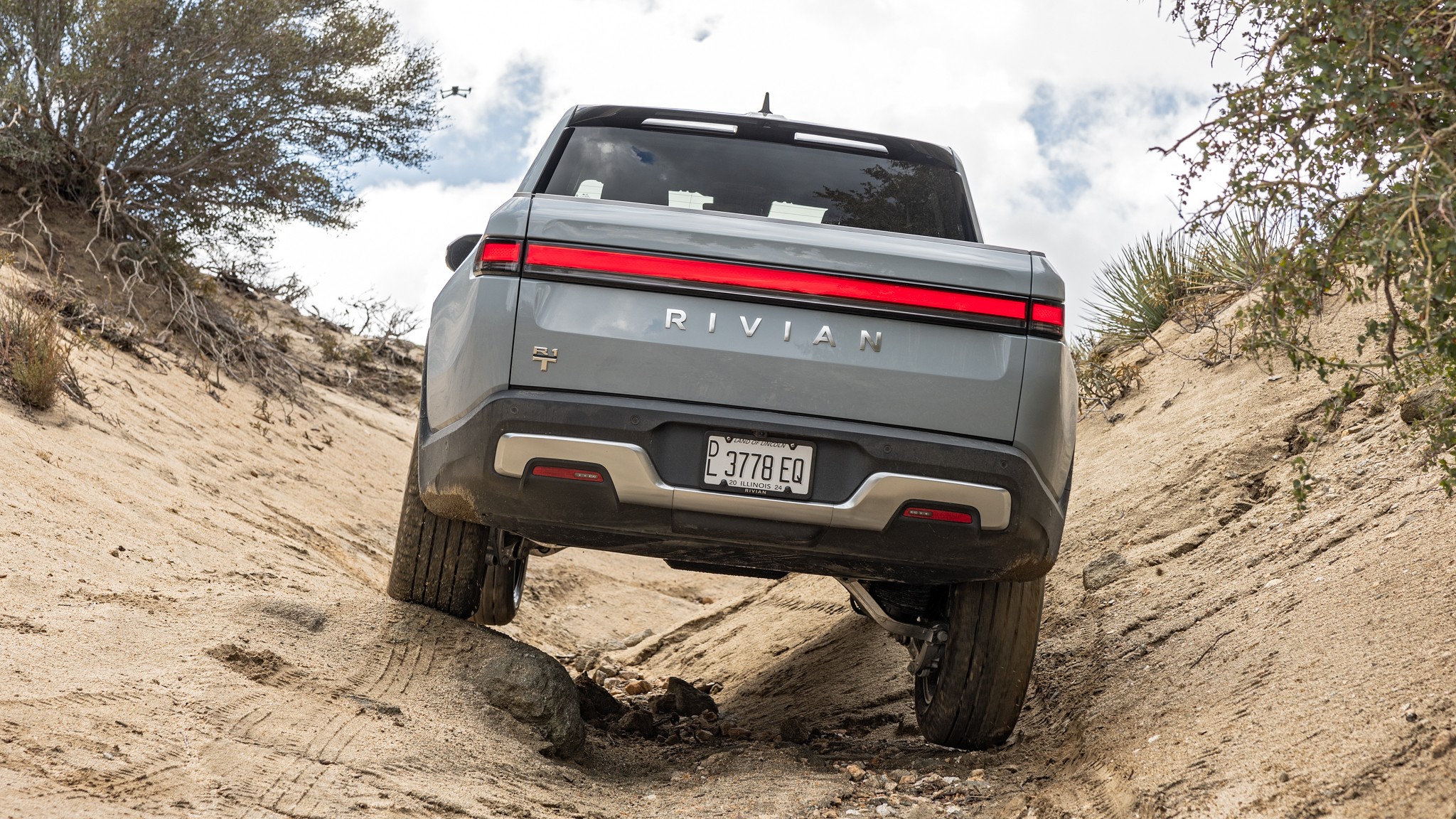 026 2024 Rivian R1T Dual Motor rear view off road