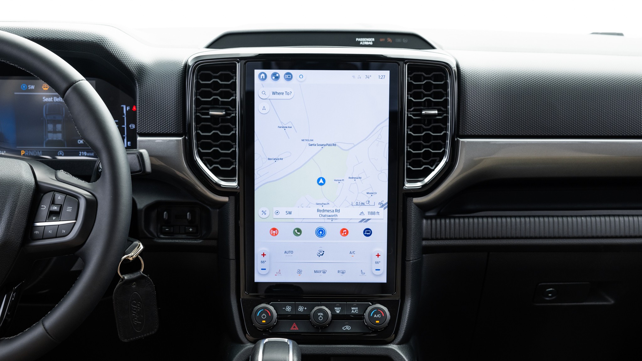 008 2024 Ford Ranger XLT infotainment screen