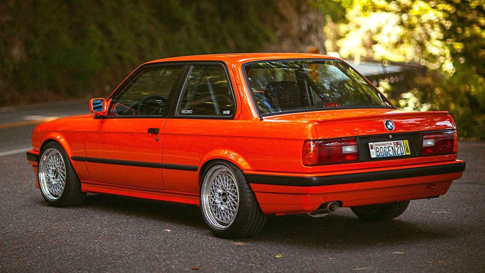 016 important german cars bmw e30 3 series red rear motortrend