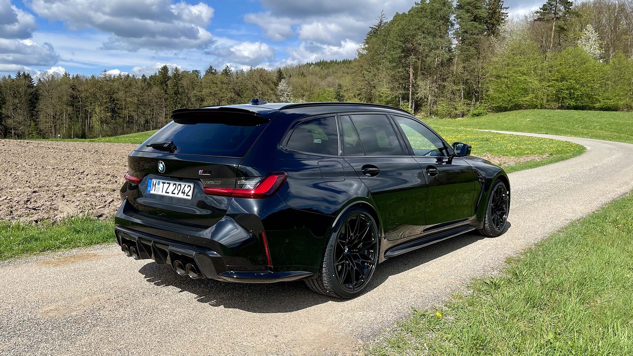 001 bmw m3 competition touring first drive rear three quarters view