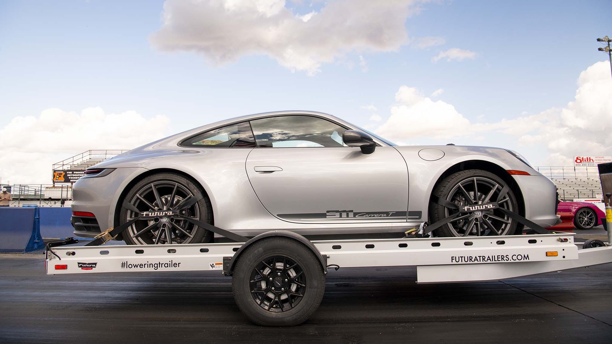 042 tesla cybertruck beast vs porsche 911 carrera t drag race towing rematch
