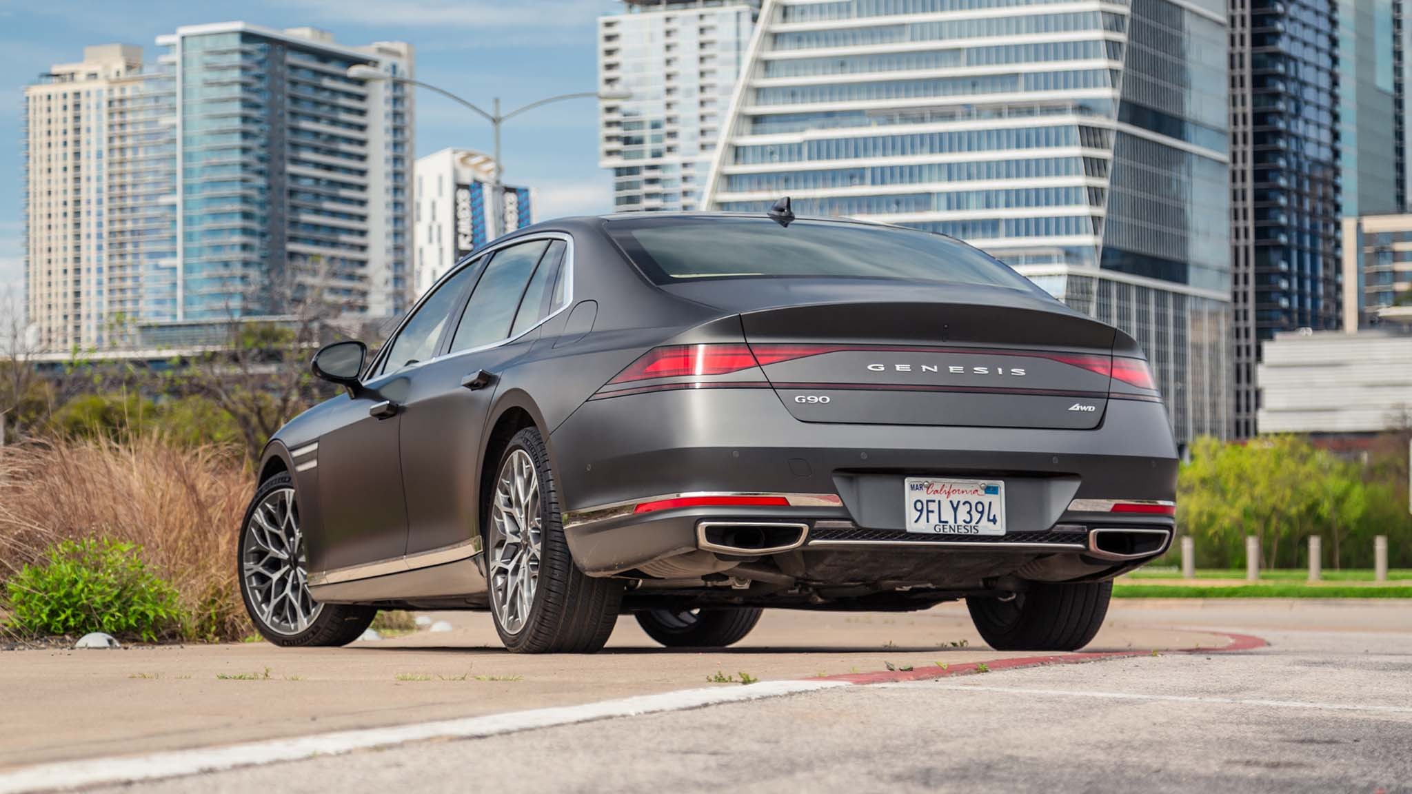 003 2023 genesis g90 yearlong review verdict rear view