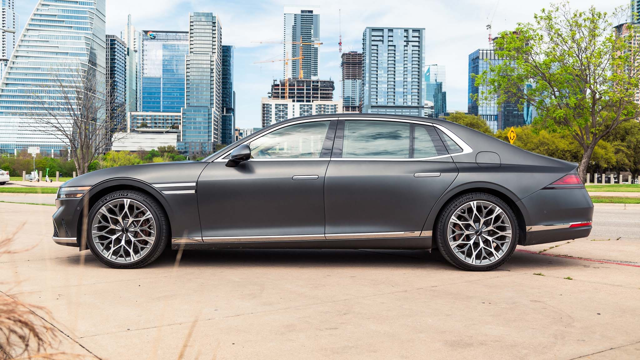 004 2023 genesis g90 yearlong review verdict side profile