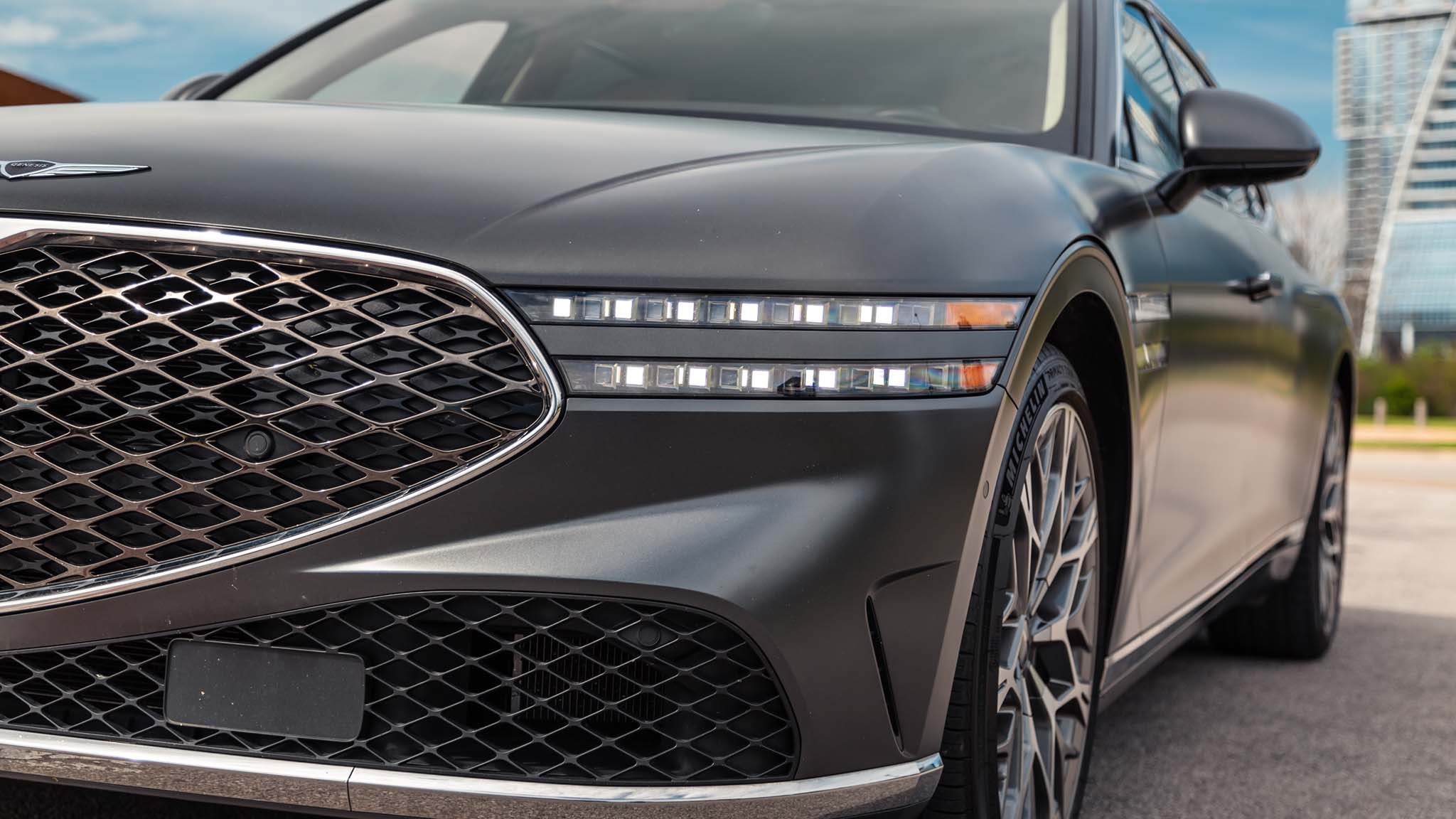 007 2023 genesis g90 yearlong review verdict headlight