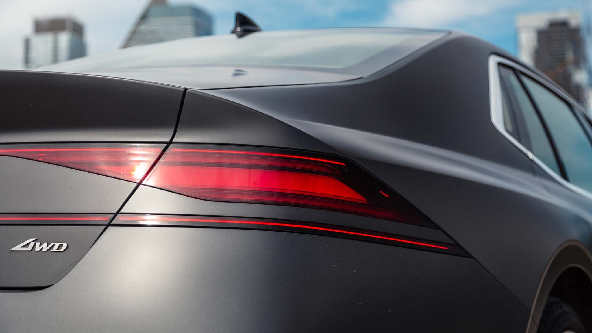 011 2023 genesis g90 yearlong review verdict tailight