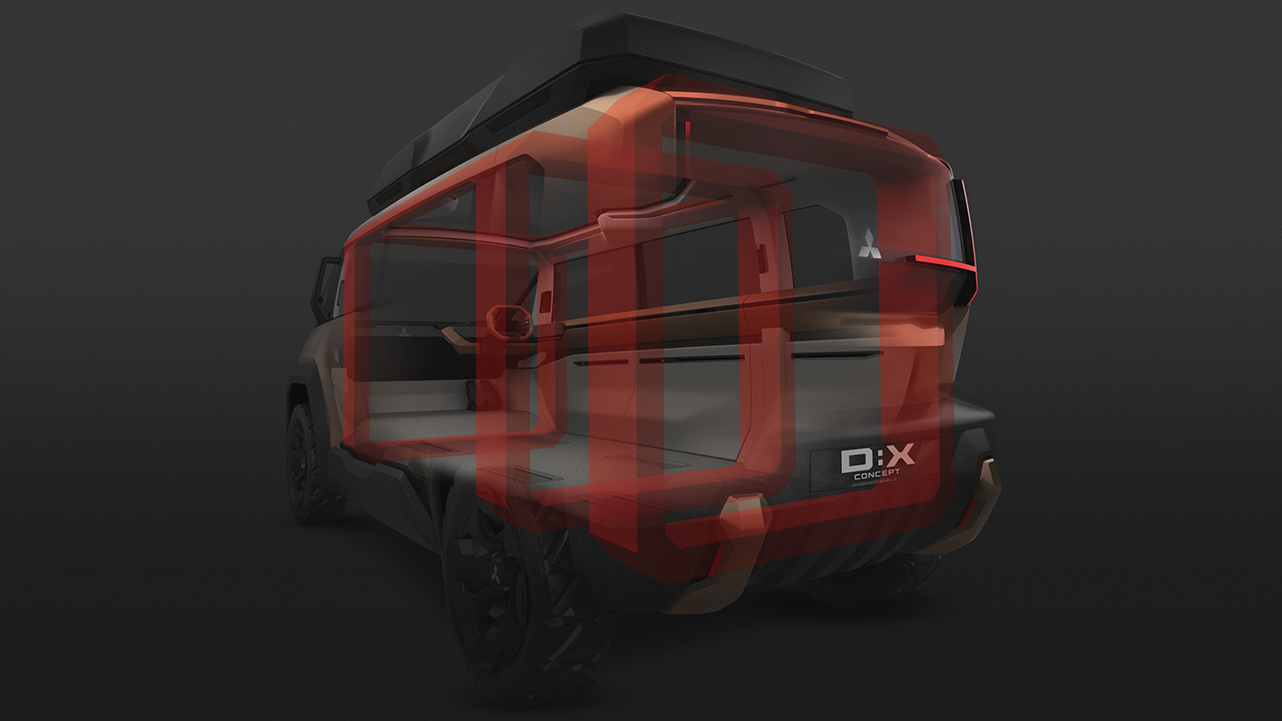 mitsubishi dx camper van overlanding concept 10