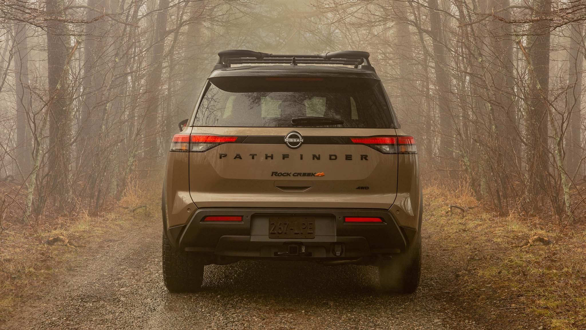 001 2024 nissan pathfinder rock creek first drive rear view