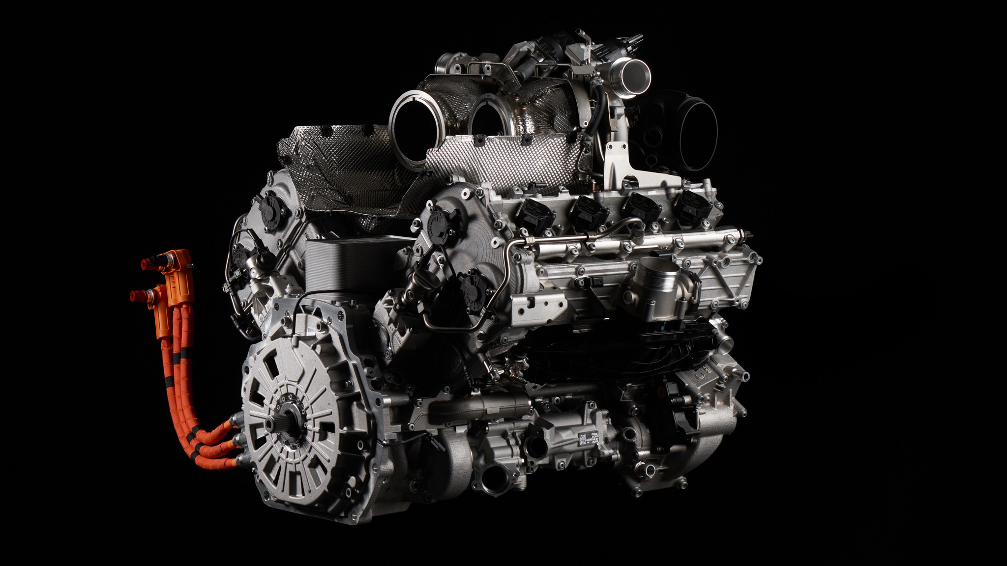 Lamborghini V8 Twin Turbocharger Hybrid Axial Motor Hot Vee 3