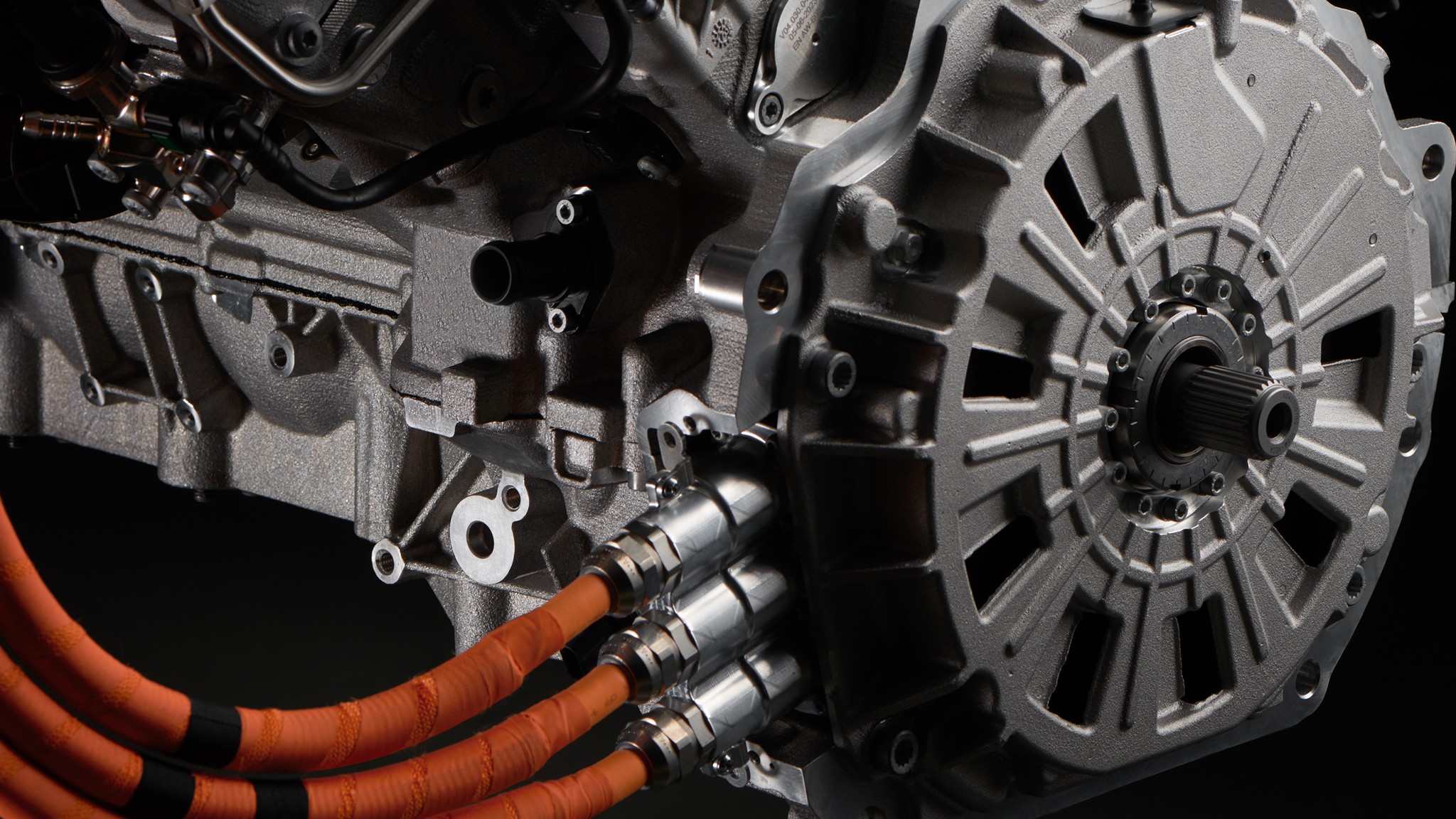 Lamborghini V8 Twin Turbocharger Hybrid Axial Motor Hot Vee 4