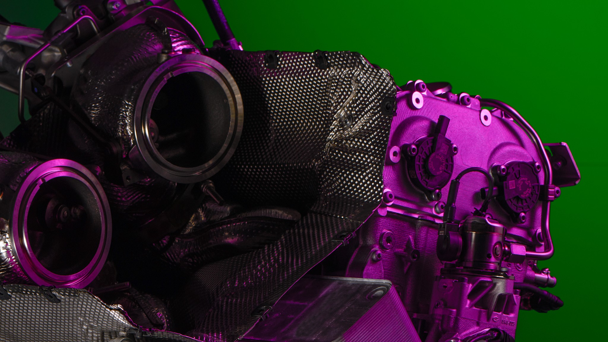 Lamborghini V8 Twin Turbocharger Hybrid Axial Motor Hot Vee 12