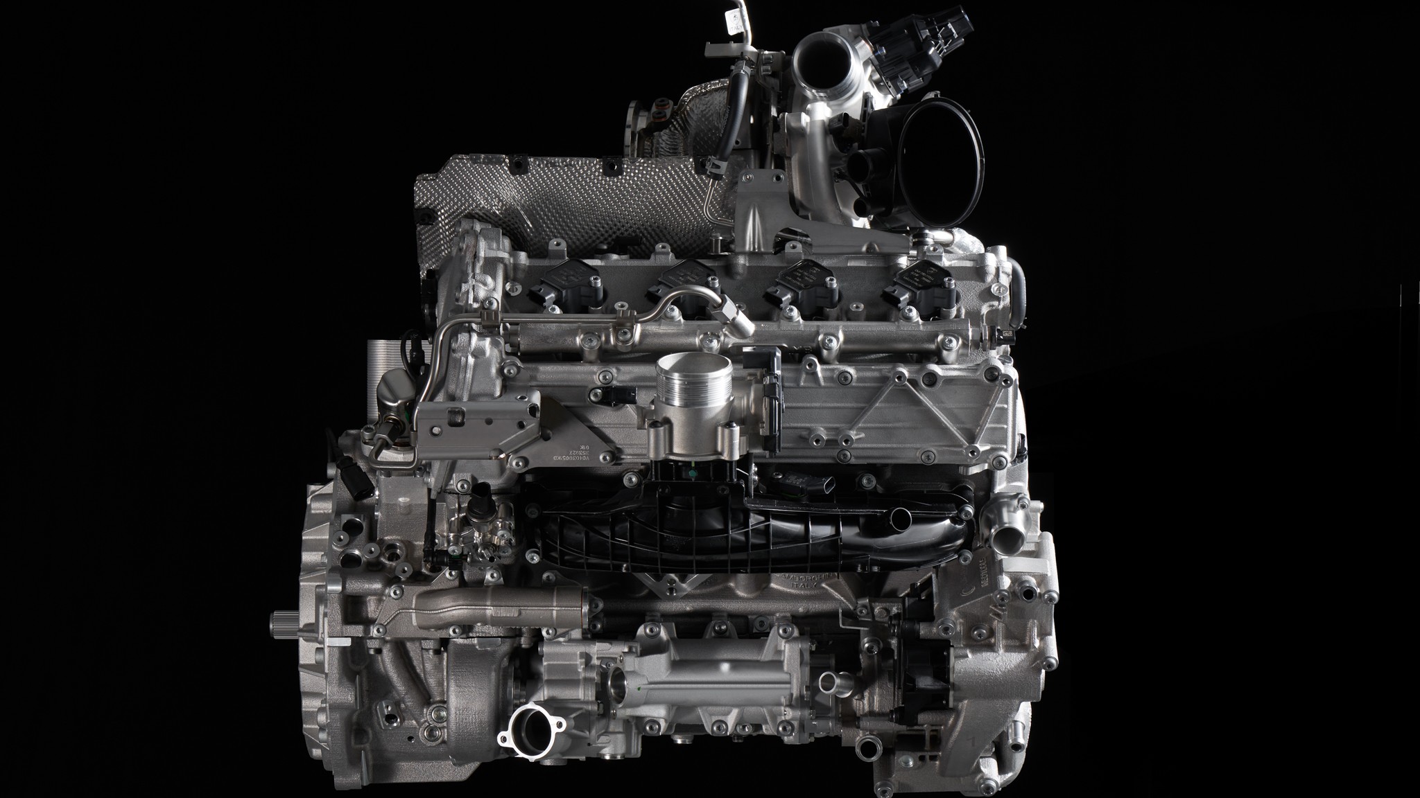 Lamborghini V8 Twin Turbocharger Hybrid Axial Motor Hot Vee 13