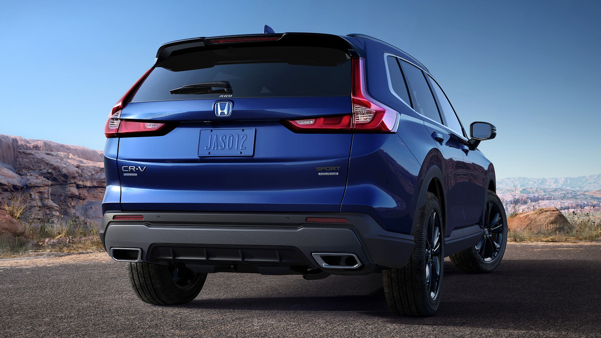 13 2025 Honda CR V Sport Touring hybrid rear view