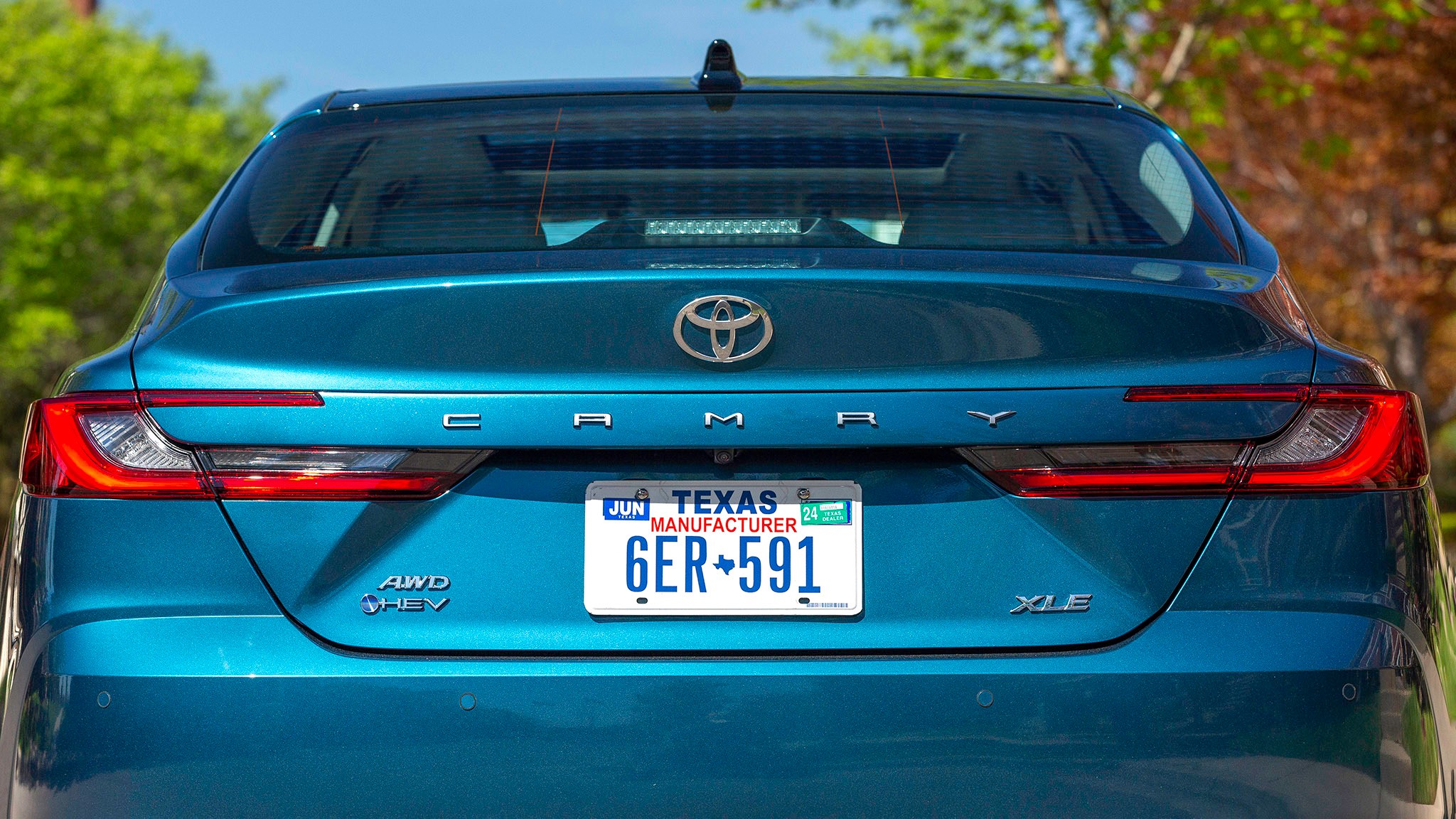 018 2025 Toyota Camry XLE AWD rear badge