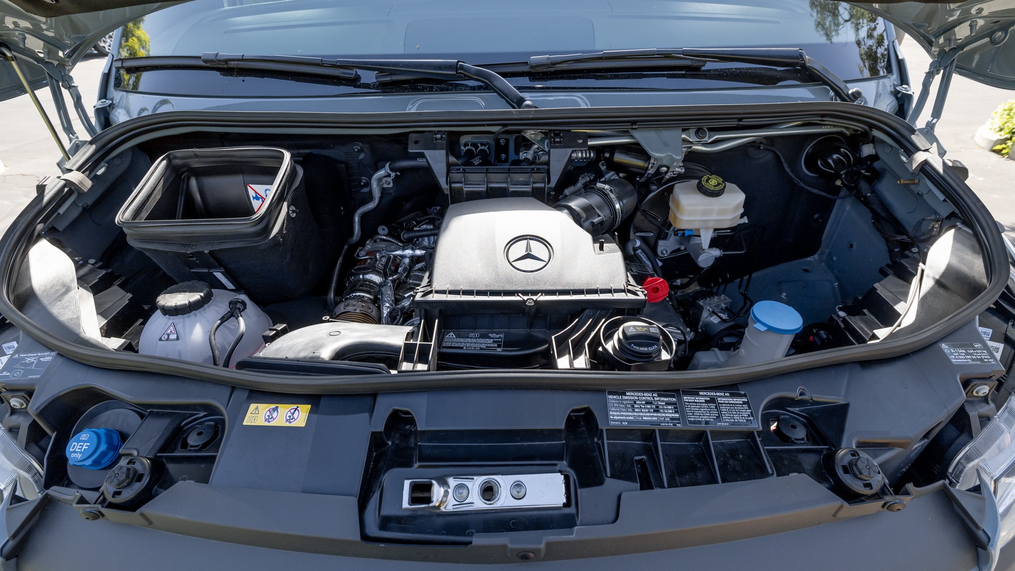 031 01 2024 Mercedes Benz Sprinter 250 AWD under hood