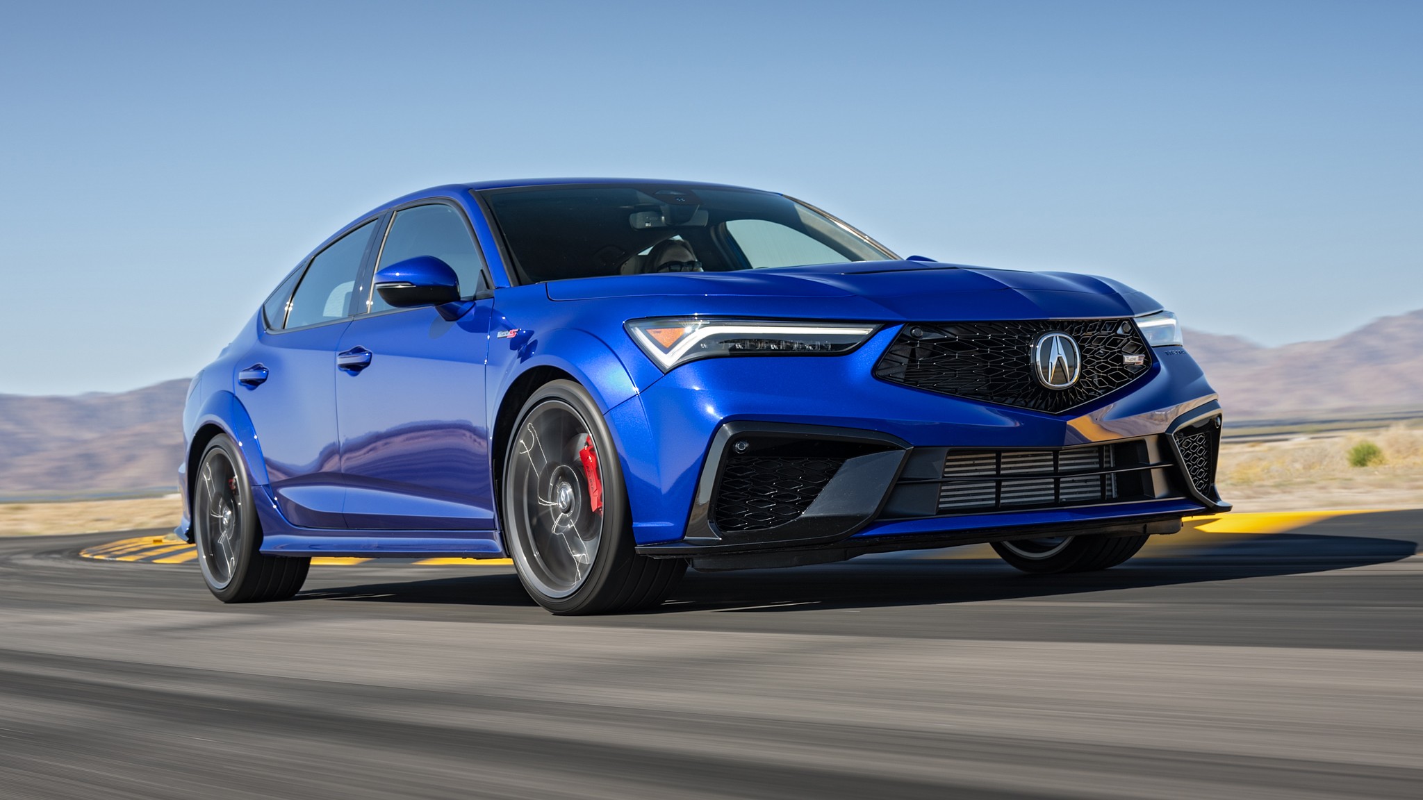 003 2024 Acura Integra Type S Front Three Quarter Action