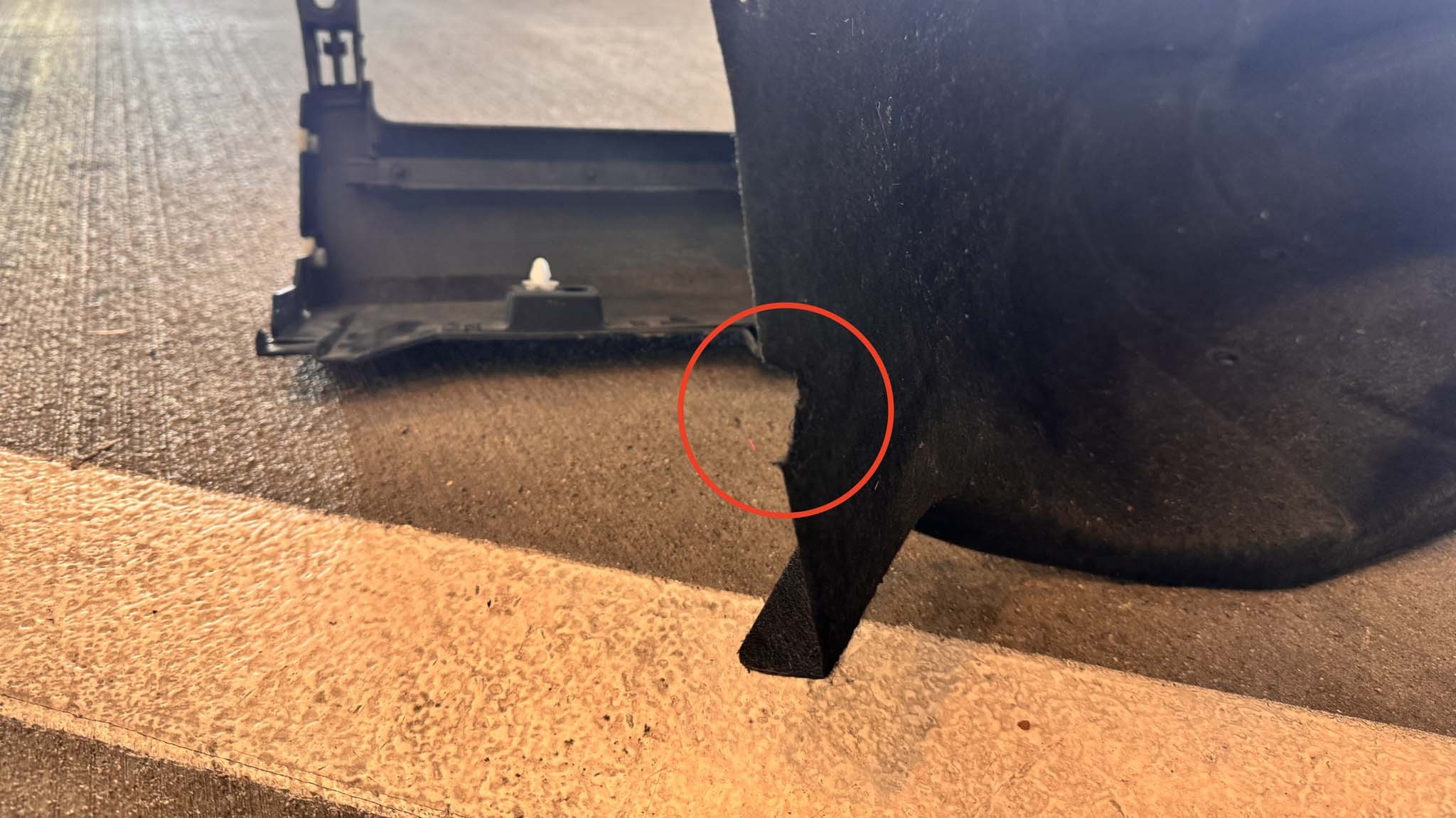 2024 polestar 2 single motor mud flap repair 4