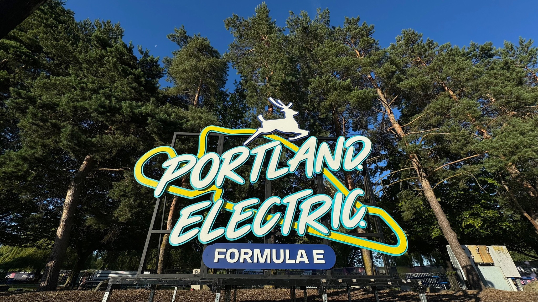 nissan formula e portland sign
