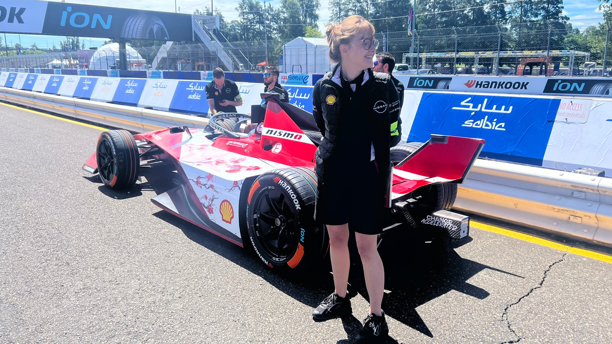 nissan formula e portland with car