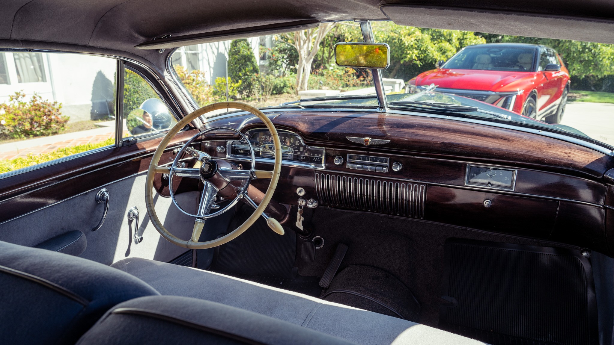 003 2024 Cadillac Lyriq vs 1949 Cadillac Interior