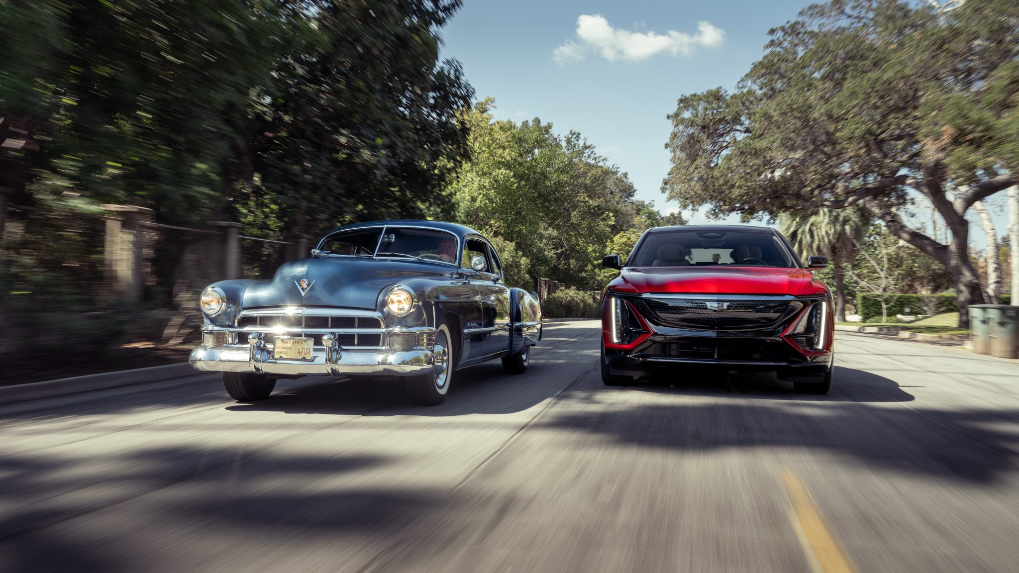 045 2024 Cadillac Lyriq vs 1949 Cadillac