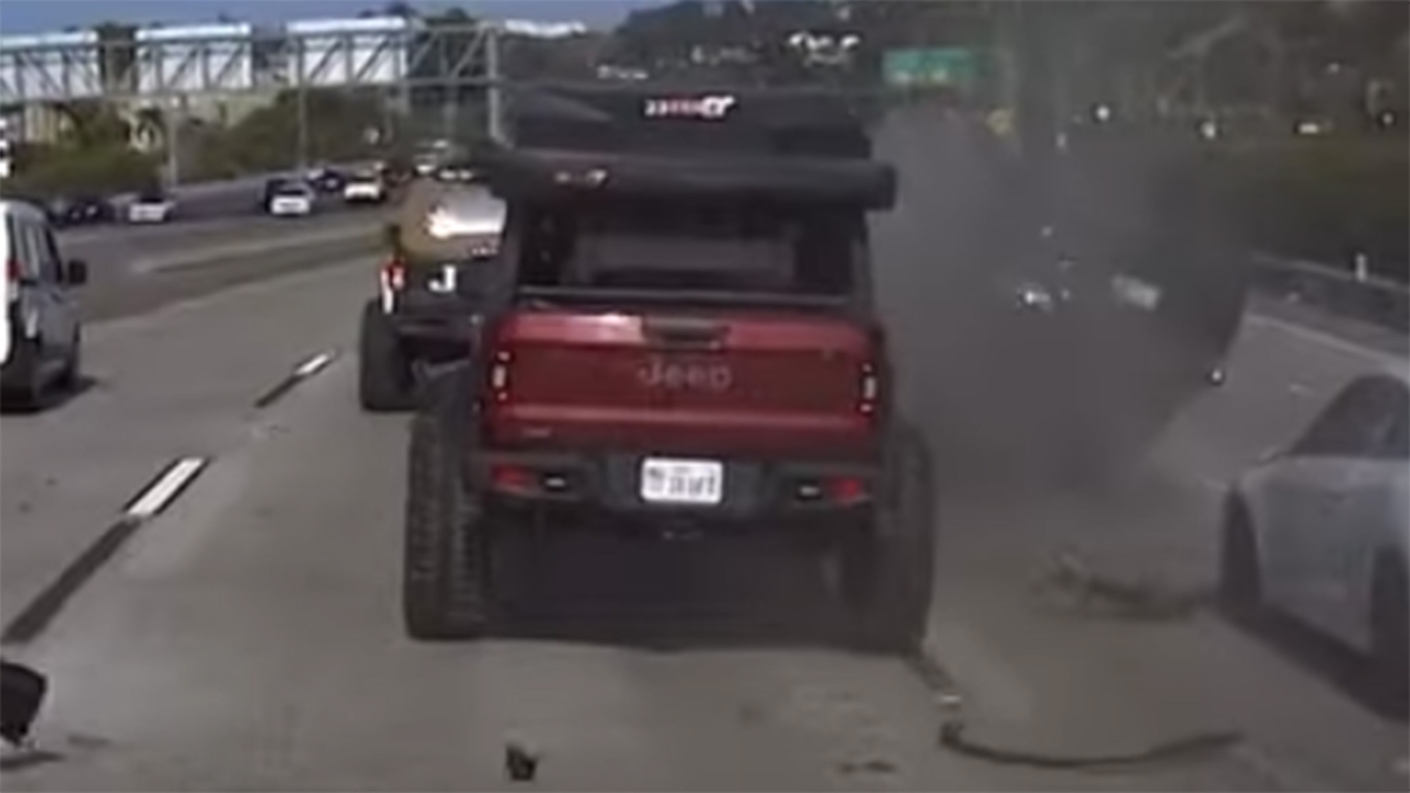 Jeep Gladiator Nissan Murano crash San Diego 3