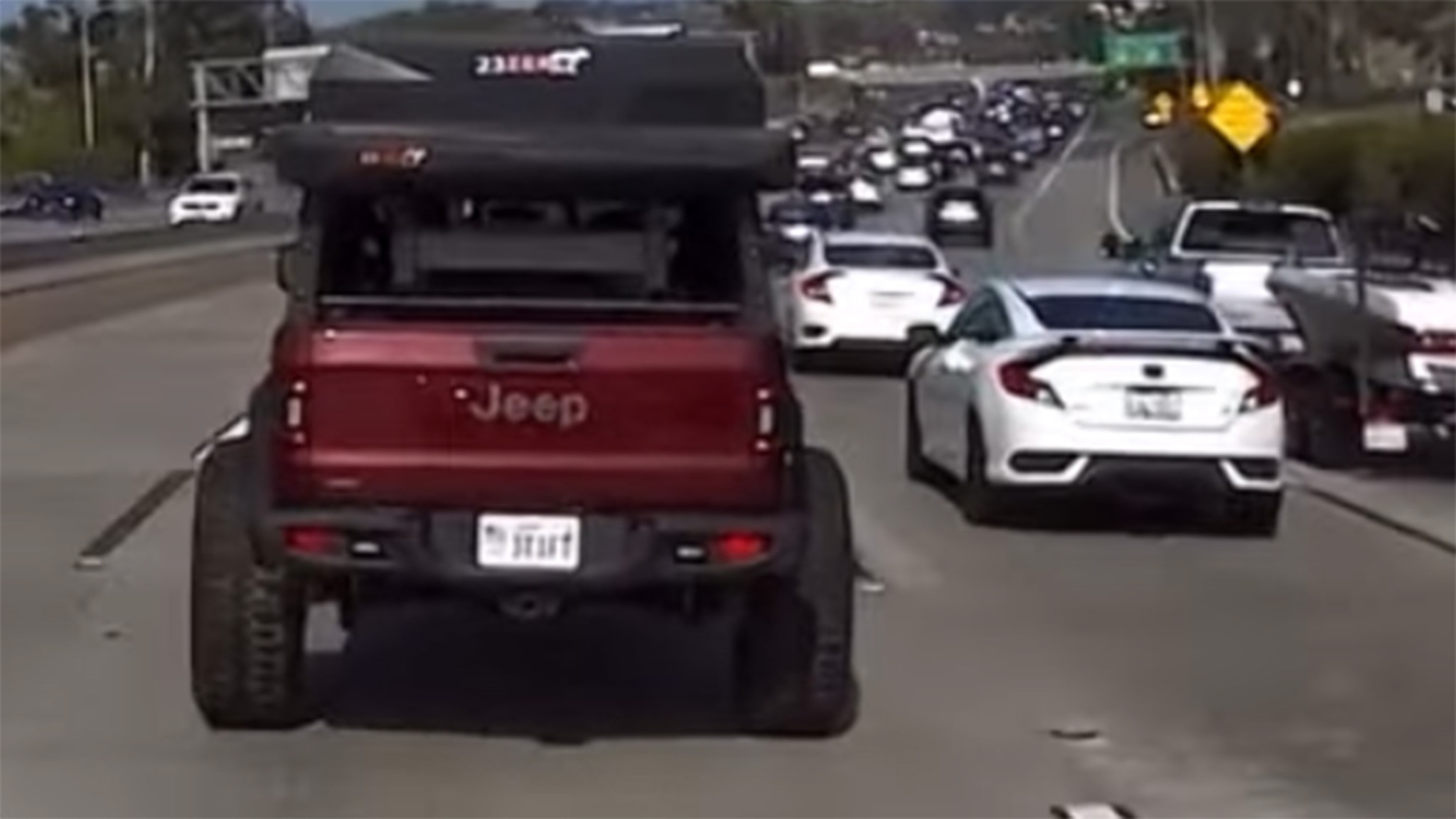 Jeep Gladiator Nissan Murano crash San Diego 7