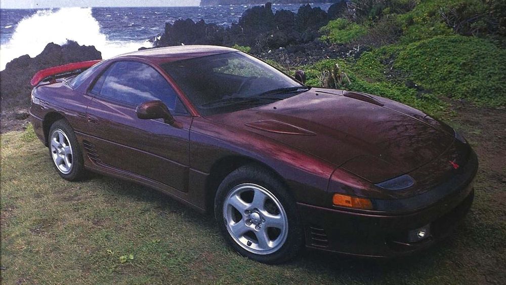 109 mitsubishi 3000gt vr4 purple hot rod magazine november 1990