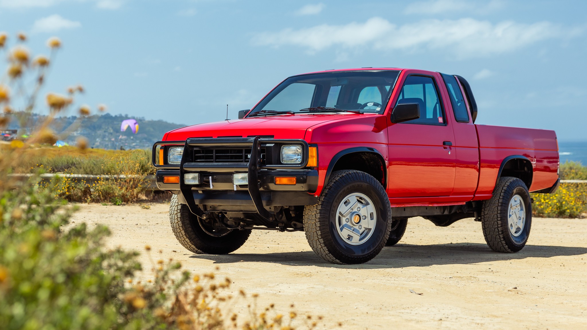 002 Nissan Hardbody Vintage Truck Drive Static Front Quarter