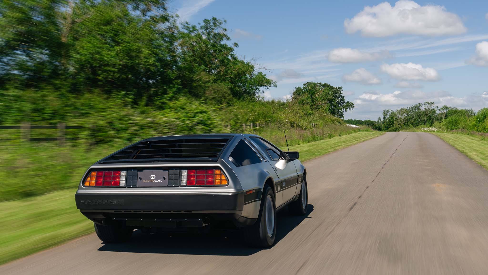 027 electrogenic delorean dmc 12 electric car ev