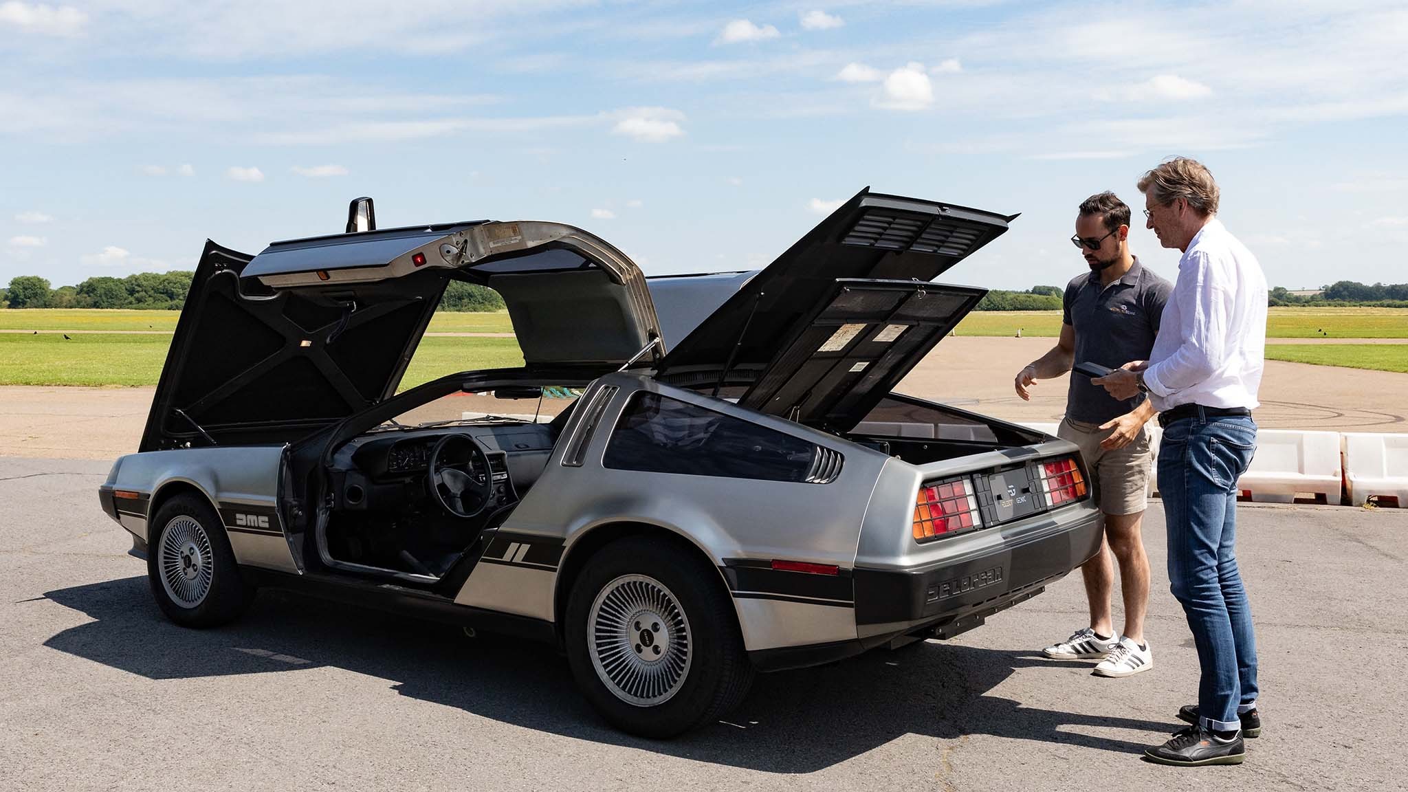 037 electrogenic delorean dmc 12 electric car ev