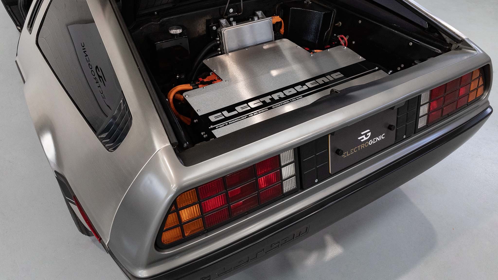 038 electrogenic delorean dmc 12 electric car ev