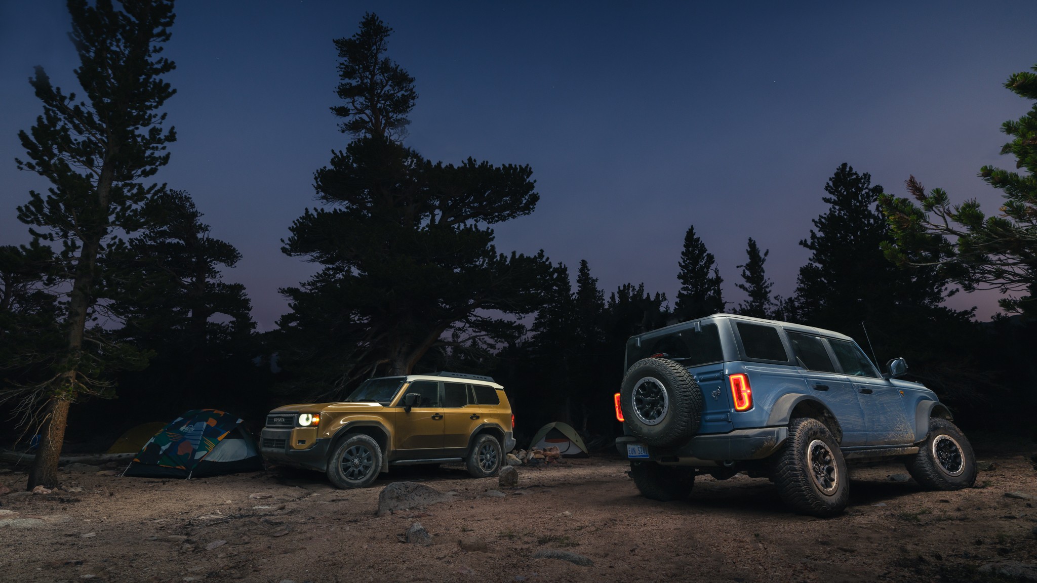 003 OffRoad SUV Comparo LandCruiser Wrangler Bronco