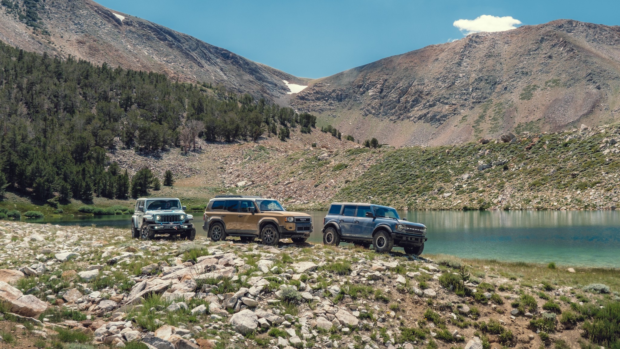 005 OffRoad SUV Comparo LandCruiser Wrangler Bronco