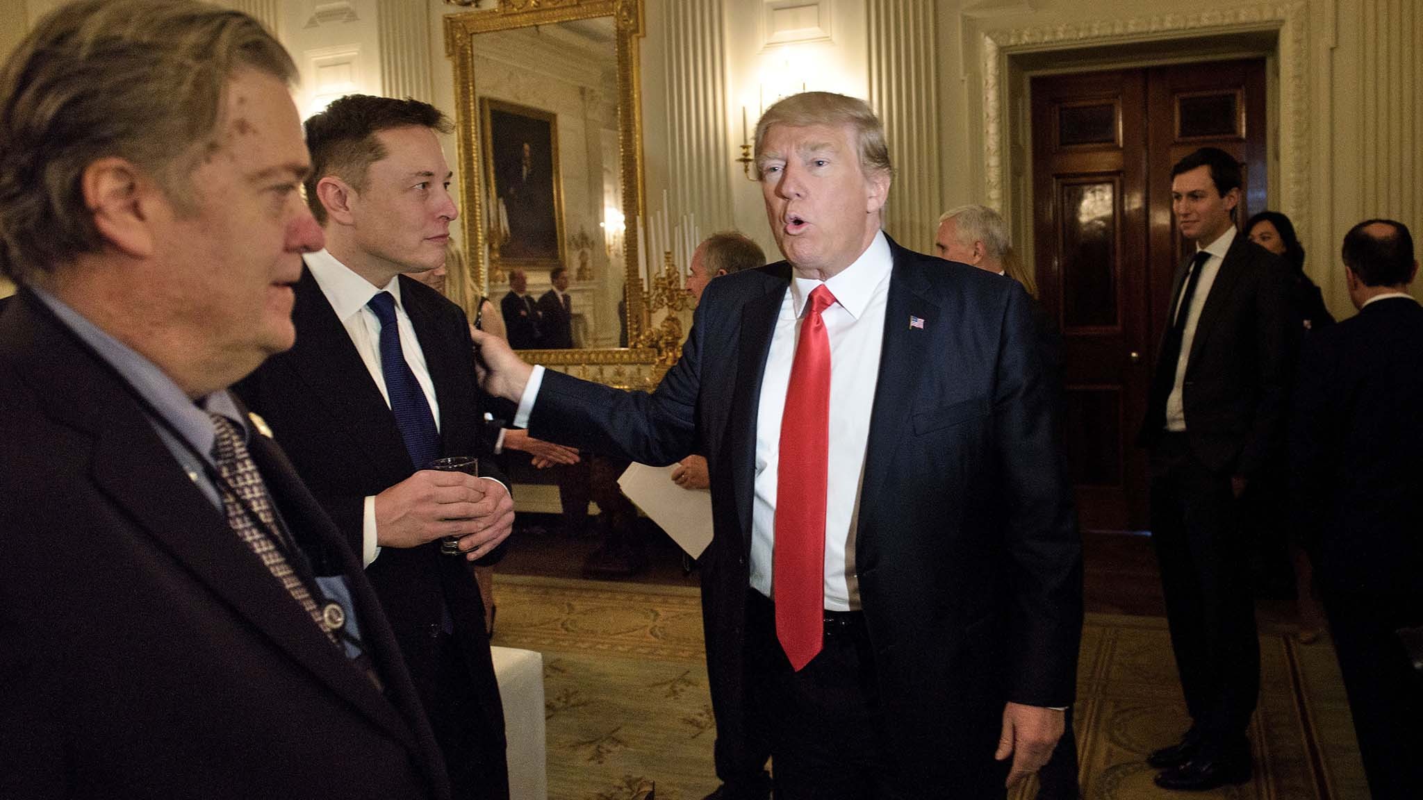 Donald Trump and Elon Musk EV