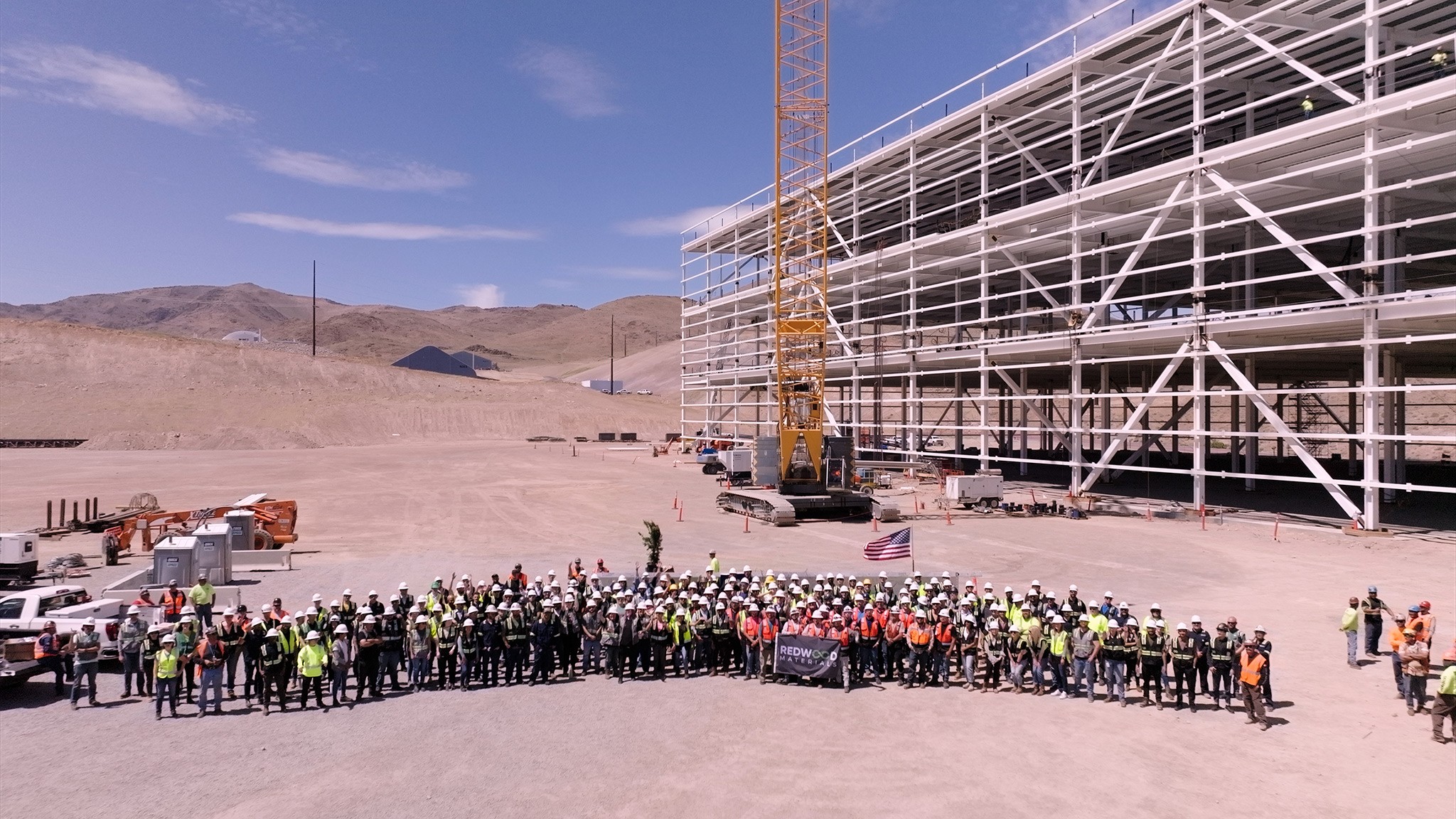 Redwood Materials battery recycling facility 8