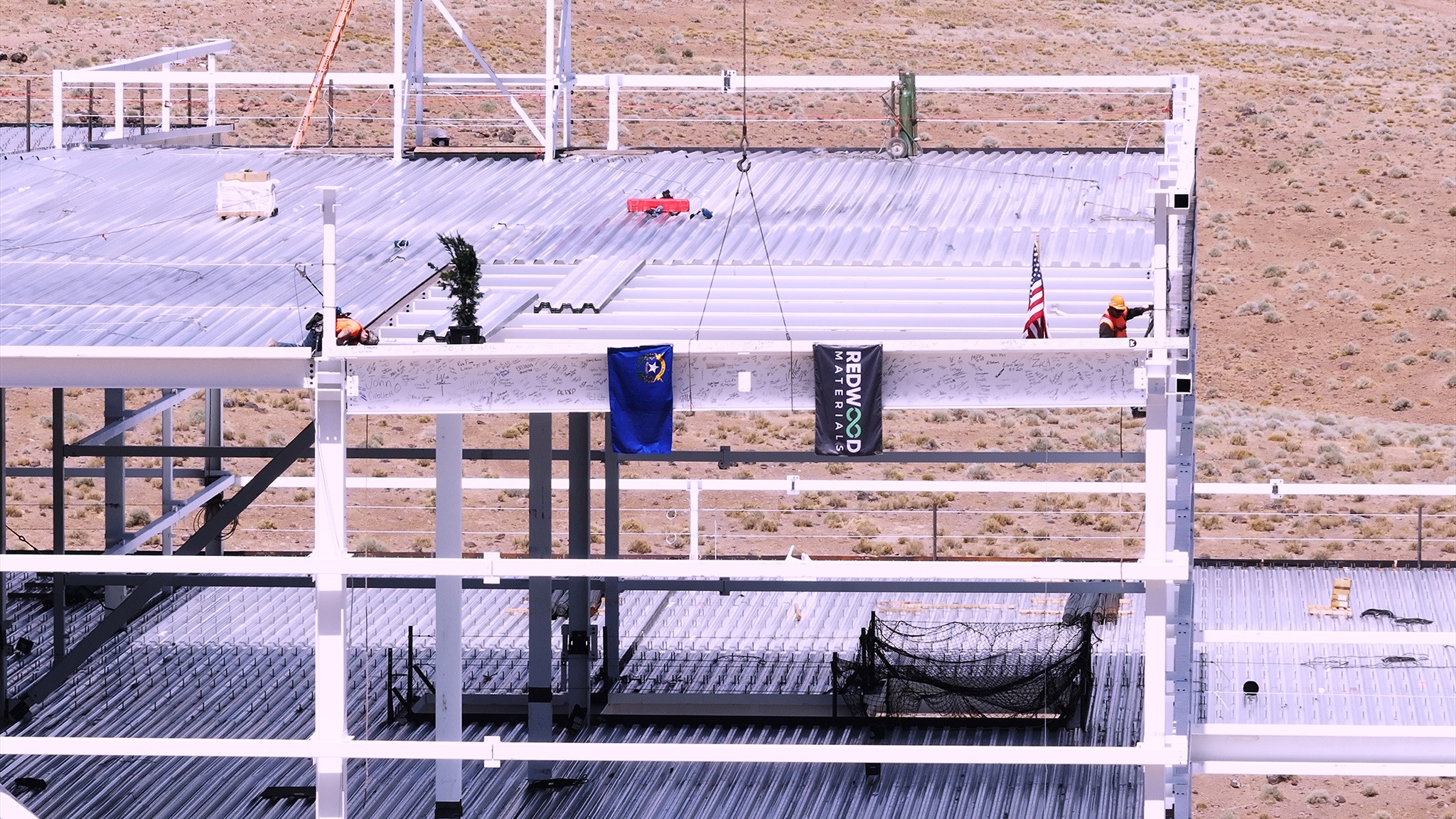 Redwood Materials battery recycling facility 9