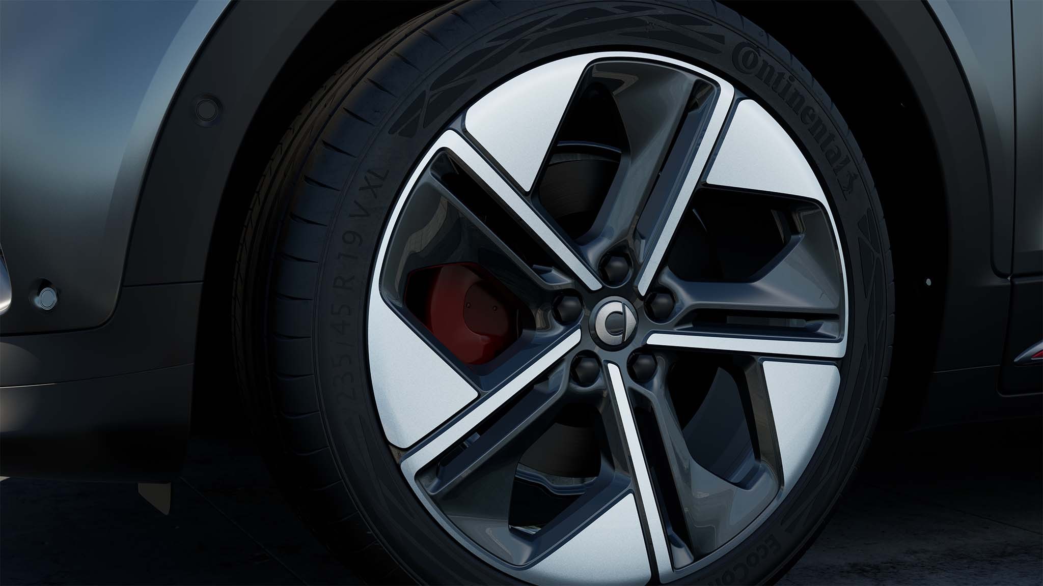 eu brabus atomgreymatt radiantred ext 010 detail rim front urban