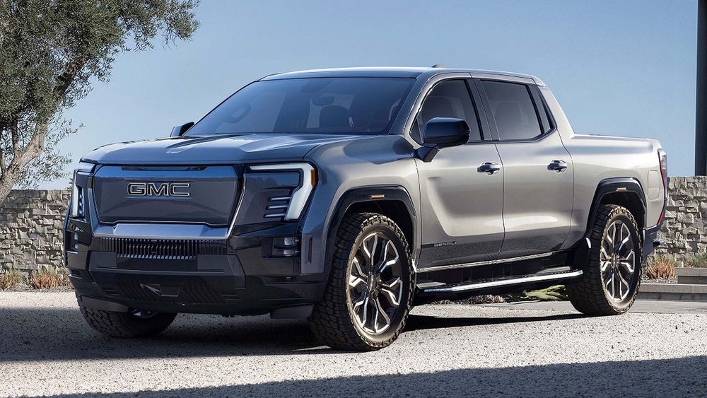 005 2024 GMC Sierra EV front three quarter