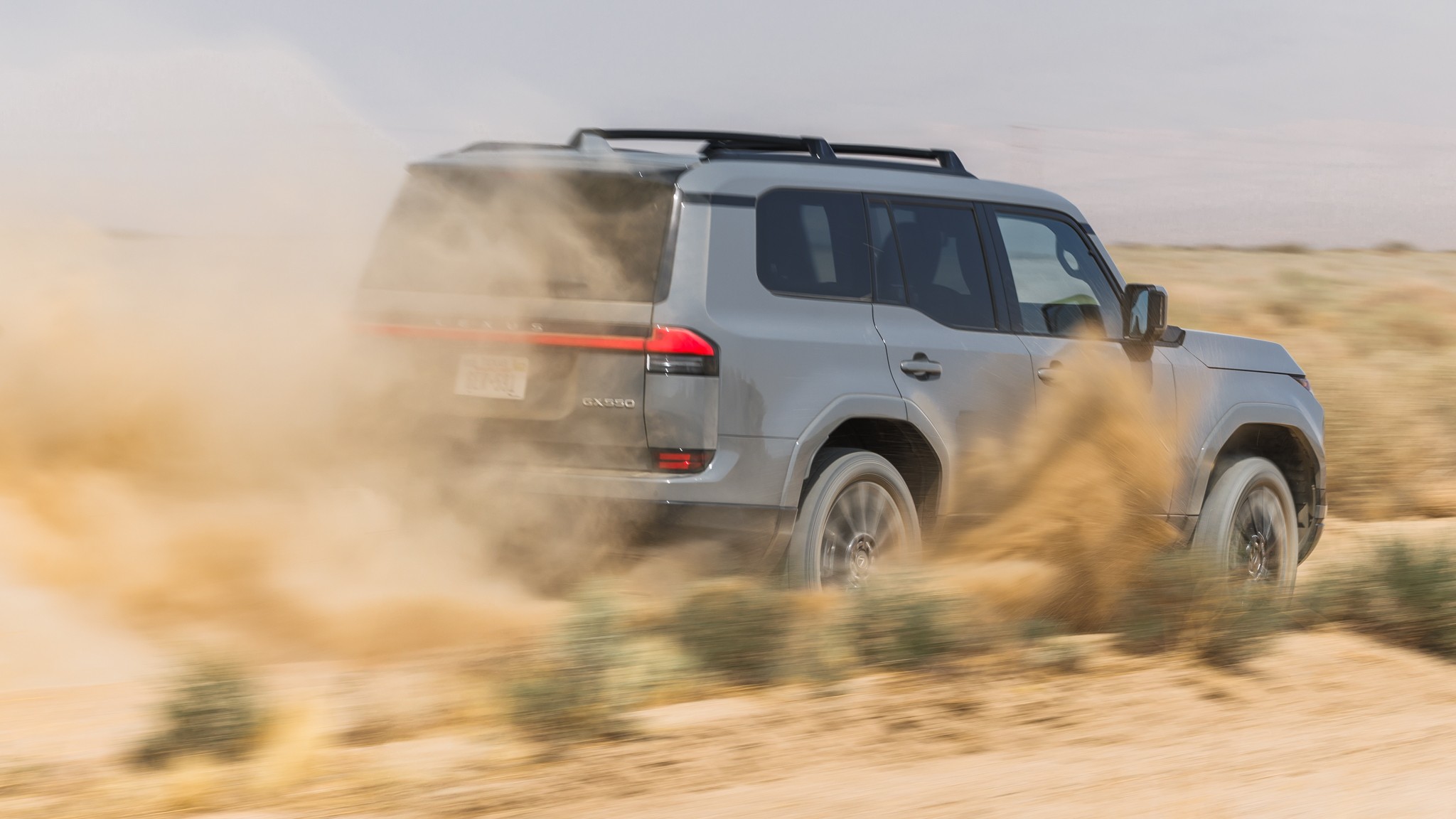 002 2024 Lexus GX 550 Luxury Rear Quarter Motion