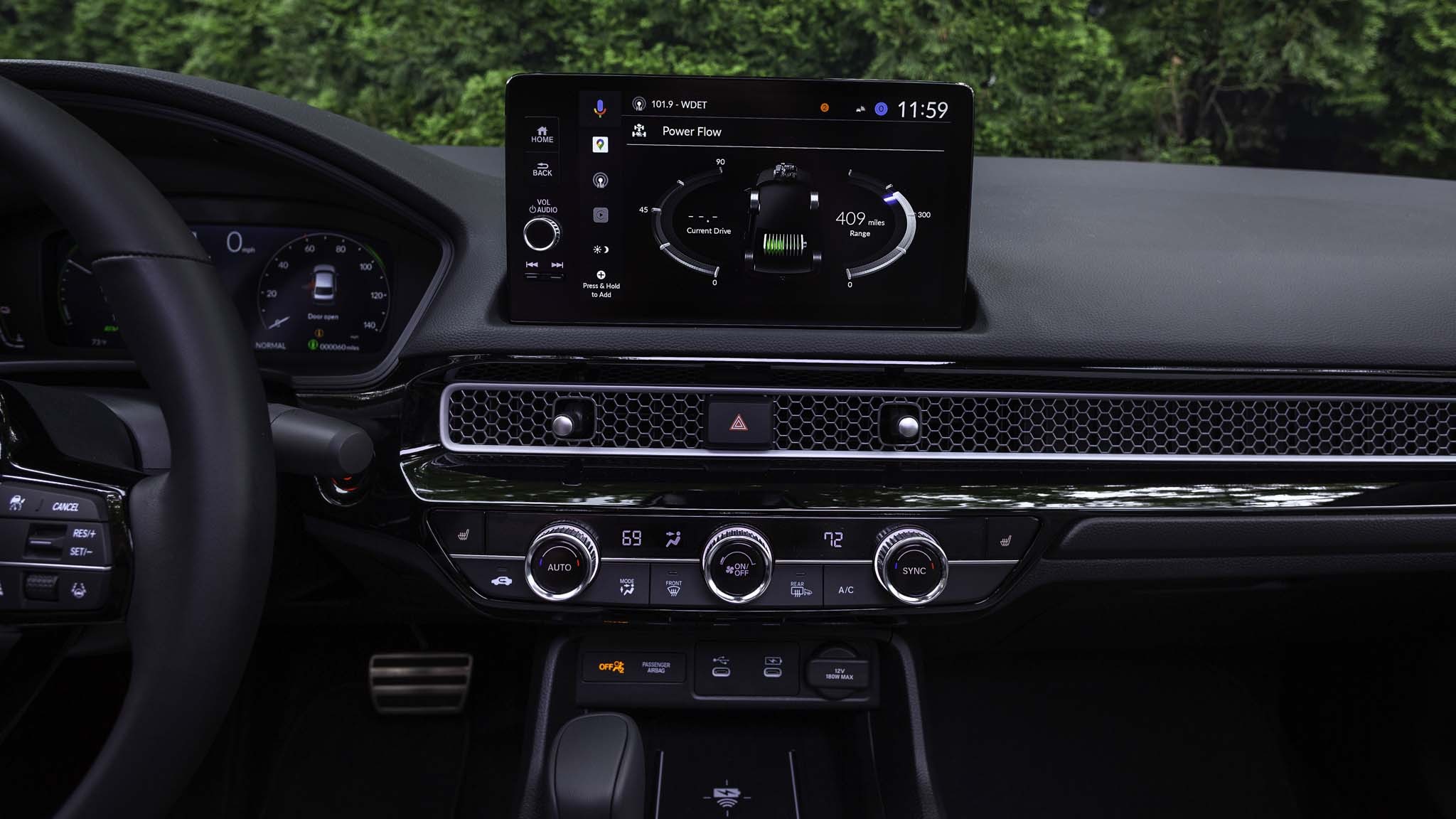 025 2025 Honda Civic Hybrid Sport Touring infotaintment screen