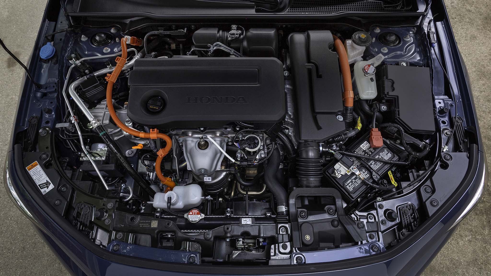 029 2025 Honda Civic Hybrid Sport Touring under hood