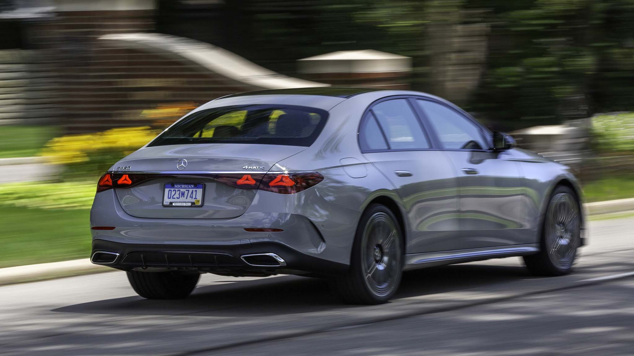 005 2024 Mercedes Benz E450 4Matic rear three quarters