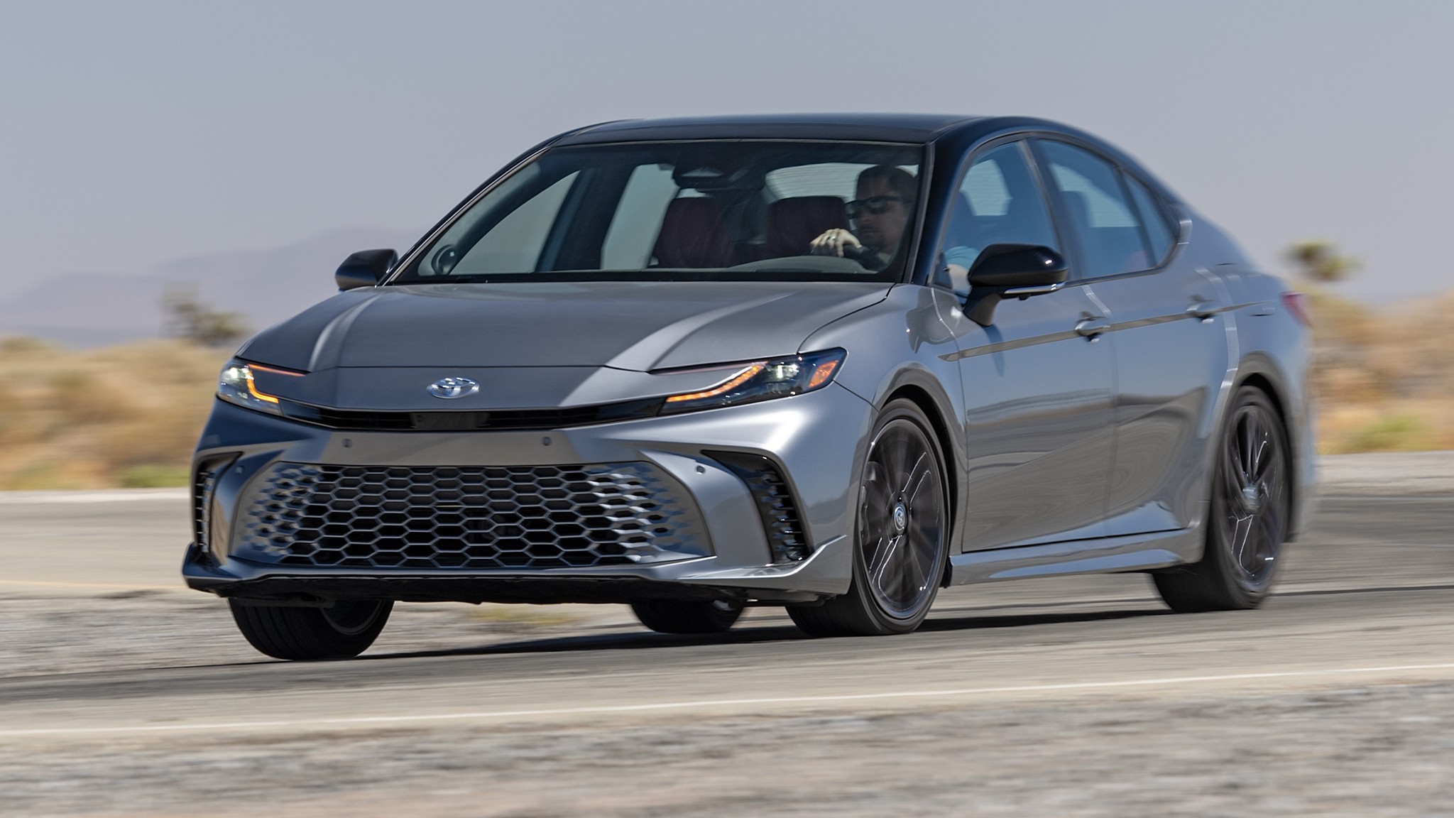 003 2025 Toyota Camry XSE AWD Front Three Quarter Action